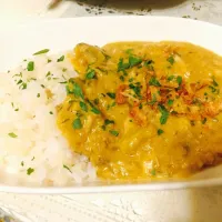 Snapdishの料理写真:サバの水煮缶で豆乳カレー