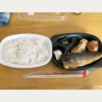 Snapdishの料理写真:さばの塩焼き弁当|ケンケンさん