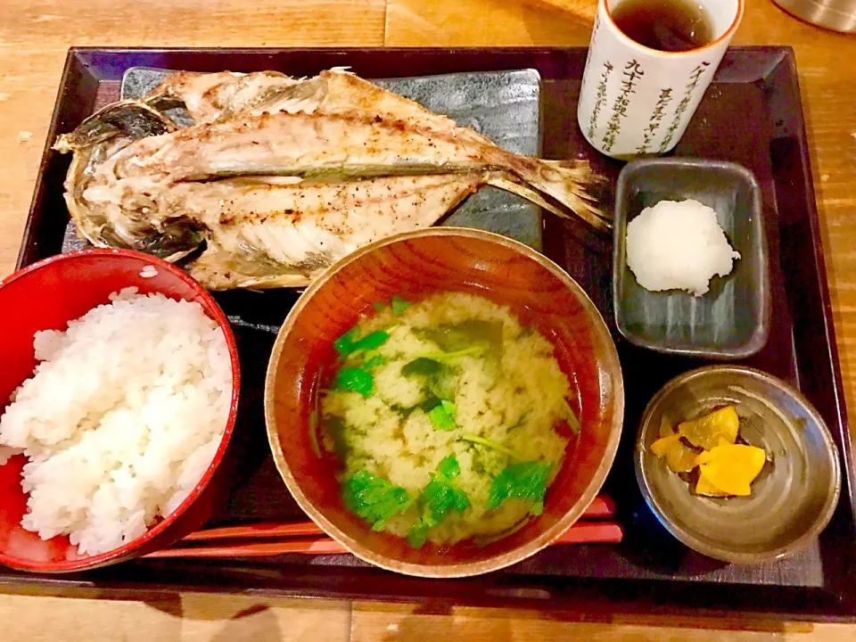 鯵の開き定食|yさん