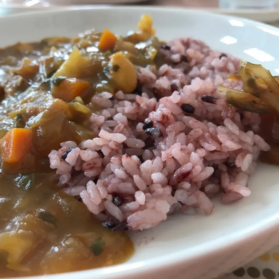 ヴォーリズ資料館で黒米ベジカレー🍛 驚きの¥330-🤣|koji toyodaさん