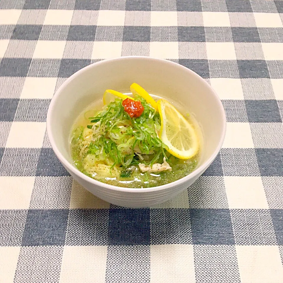 冷やし鶏そば(冷たいラーメン) by 理科の実験的な料理☆|omoさん