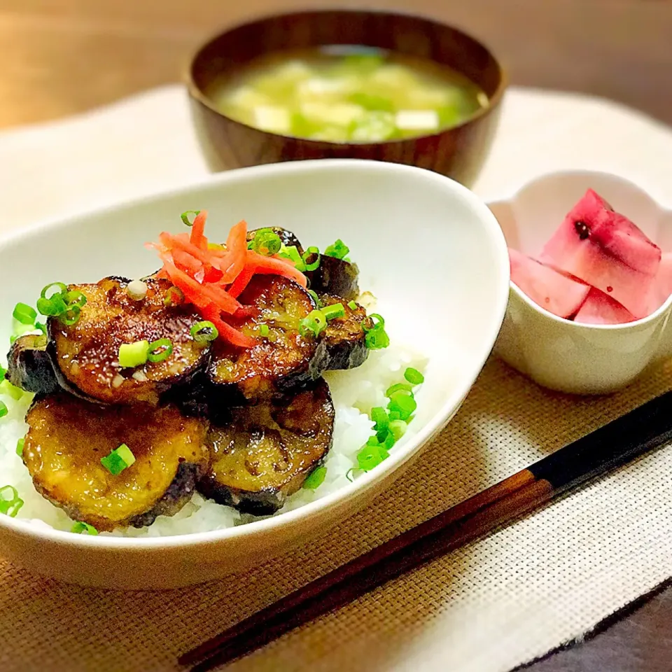 茄子のスタミナ照り焼き丼|恭子さん