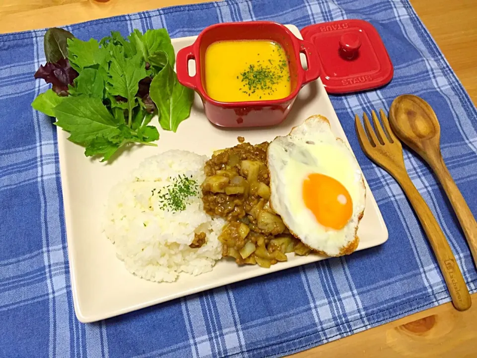 #根菜カレー#彼ごはん#かぼちゃ#ポタージュ#staub#うちカフェ|あゆさんさん