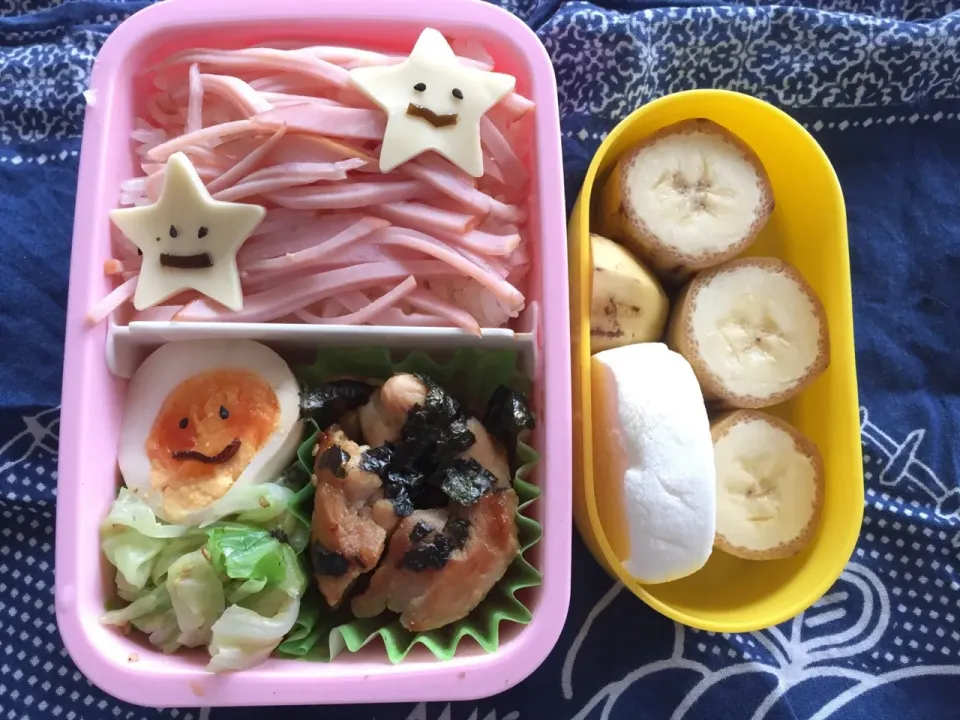 Snapdishの料理写真:８月１８日学童弁当|さんだーさん