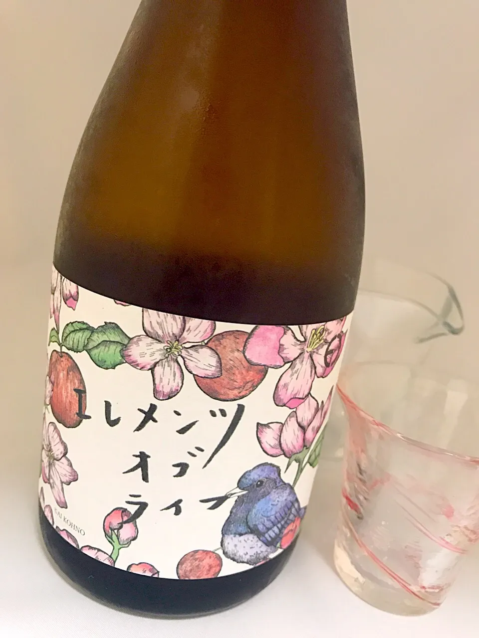 笑四季　花酵母エレメンツオブライフ　りんごの花　
#日本酒
蜜林檎のような濃密な甘い香りを感じ、円みを帯びたなめらかな味わい|901さん