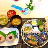 Snapdishの料理写真:夏を感じて❣️籠御膳🎐|はらぺこスヌーピーさん