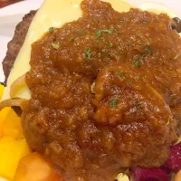 Wagyu beef burger rice|Pon Heng Waiさん