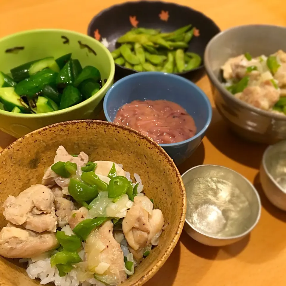 神楽南蛮の鶏塩丼|あおさん