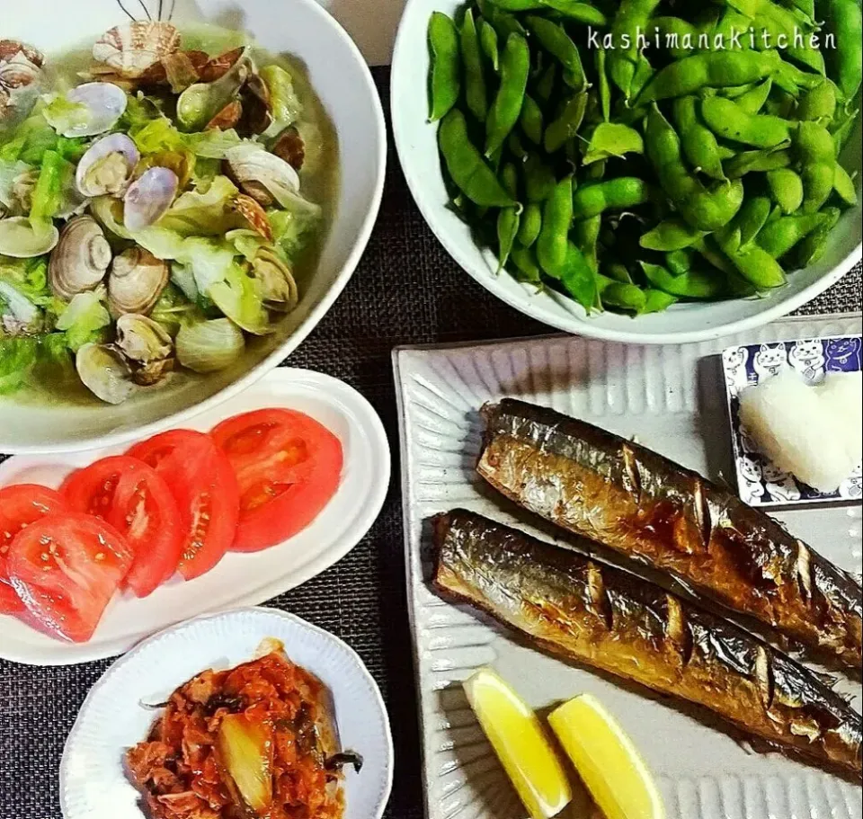 ある日の夜ご飯🍚
#さんま #sanma #pacificsaury  #枝豆 #edamame #washoku #和食 #anasrecipe #Japanesefood #Anasrecipe #snapdish #SnapDish  #kashimanakitchen #kash!manak!tchen|Kashimanakitchenさん