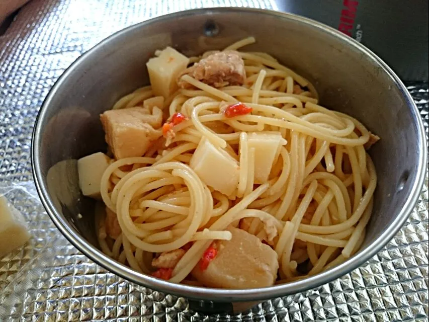 Snapdishの料理写真:缶詰deパスタ🍴|Kanaさん