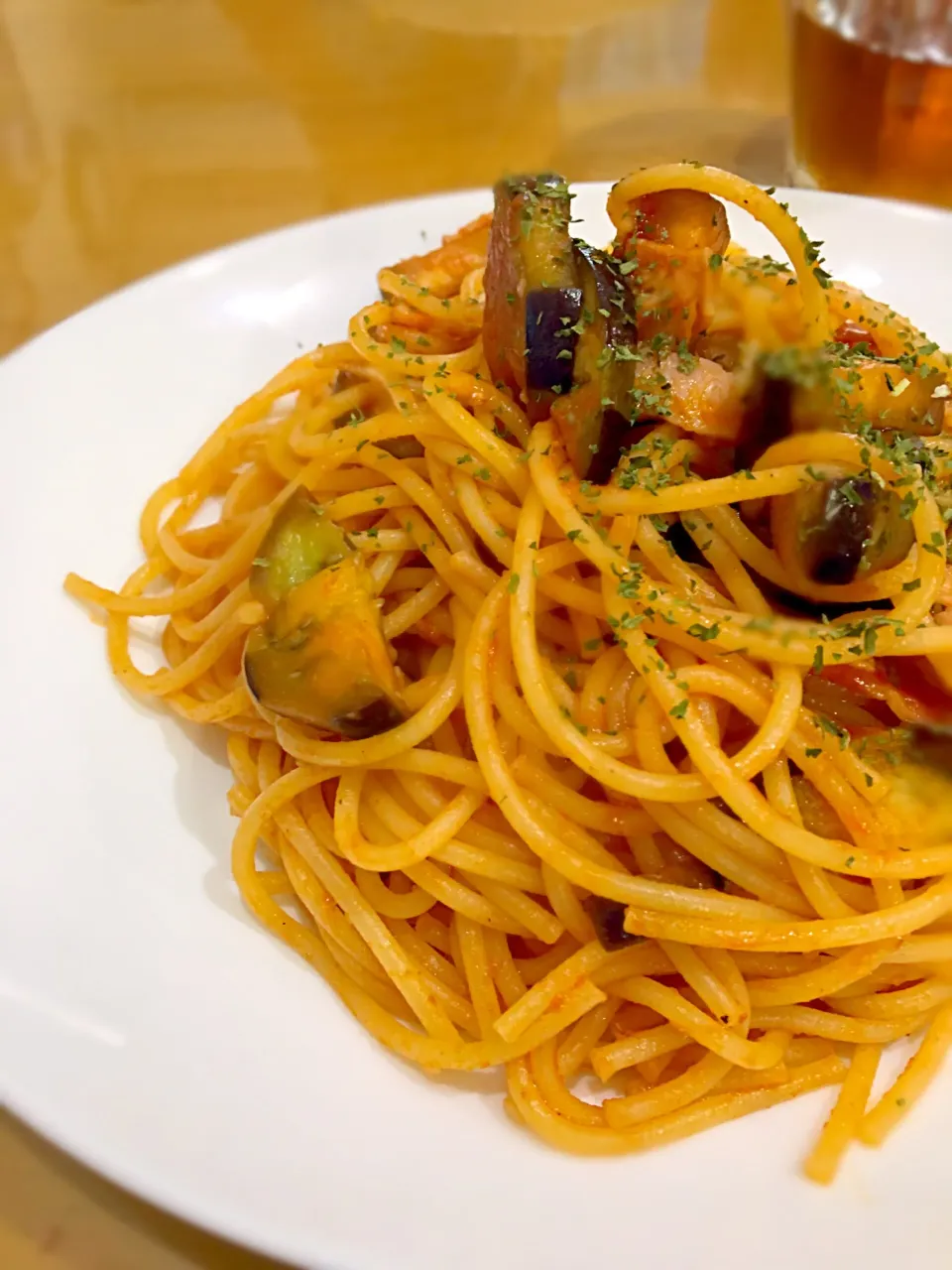 なすとベーコンのトマトソースパスタ🍝🇮🇹|えりさん