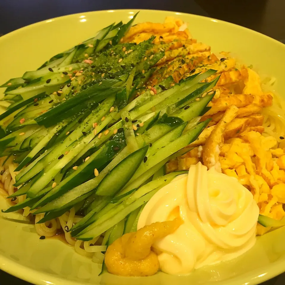 🥚🥒たまきゅー冷やし中華👨🏻‍🍳 旦那くん作|ヨッチャンさん