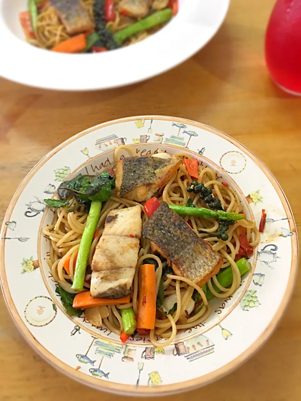 Spaghetti stir-fried seabass with basil|Madam Chuoさん