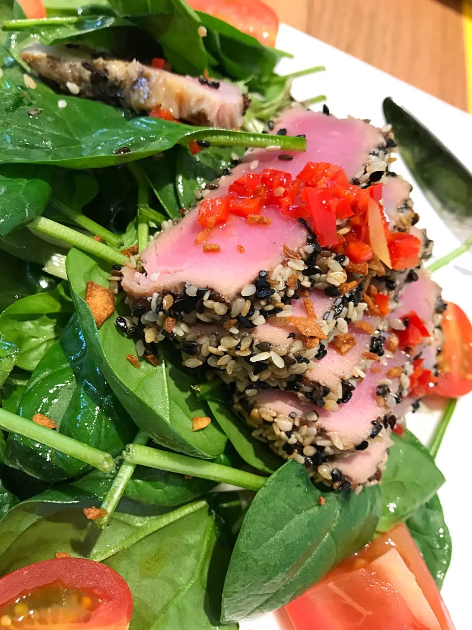 seared tuna salad|hweeyhさん