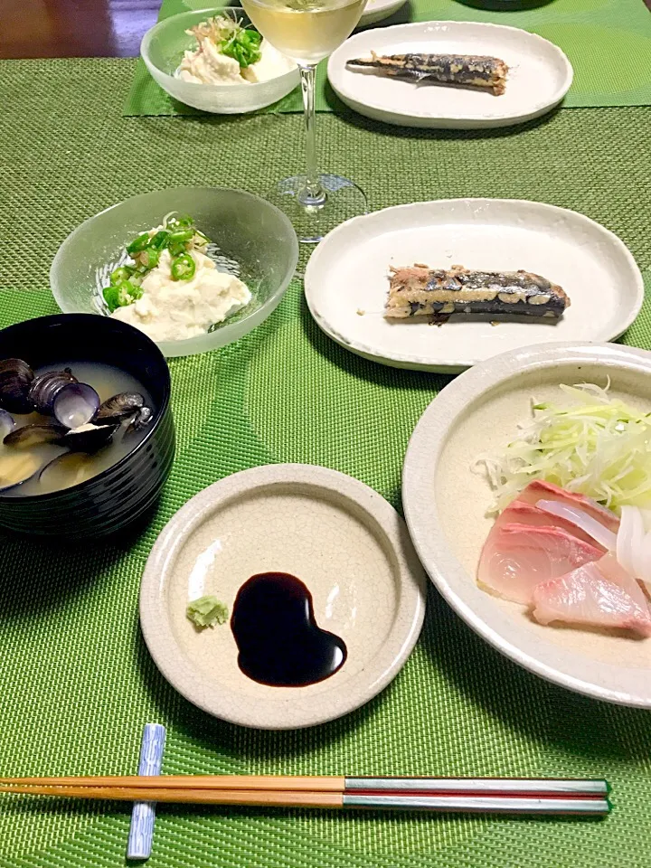 ✨カンパチとケンザキイカ
✨秋刀魚
✨おぼろ豆腐|hidejetさん