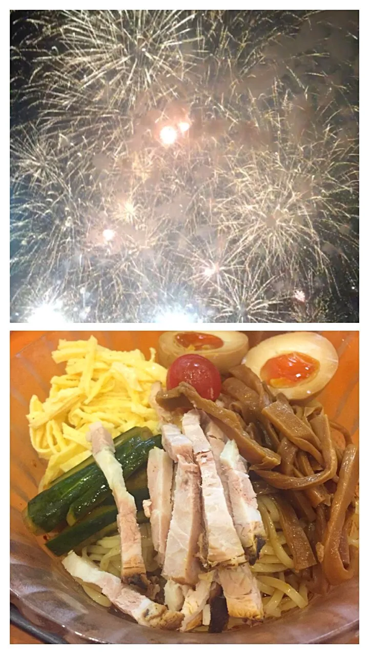 8月19日晩ご飯。毎年花火大会の帰りにラーメン屋さん🎶今年は冷麺。|あやさん