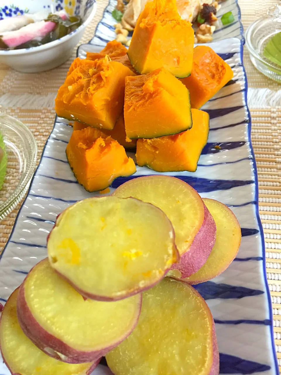 Snapdishの料理写真:#秋の香#さつまいも🍠＆カボチャ🎃|Salarinさん