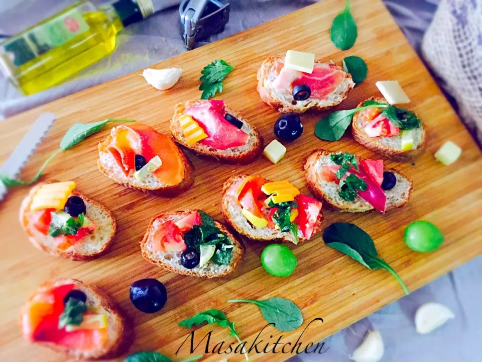 Bruschetta by the leftovers of homeparty|Masakiさん