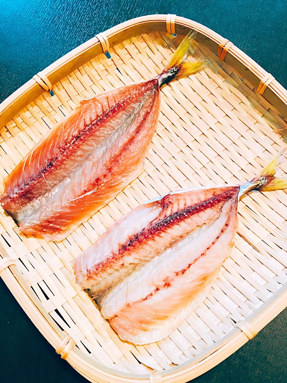 Snapdishの料理写真:釣りたてアジの自家製干物🐟|タカユキさん