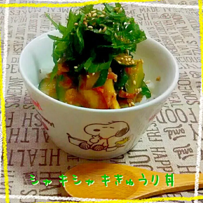 みったんの
💚シャキシャキきゅうり丼💚|ひとみんΨ(*´∀｀)Ψさん