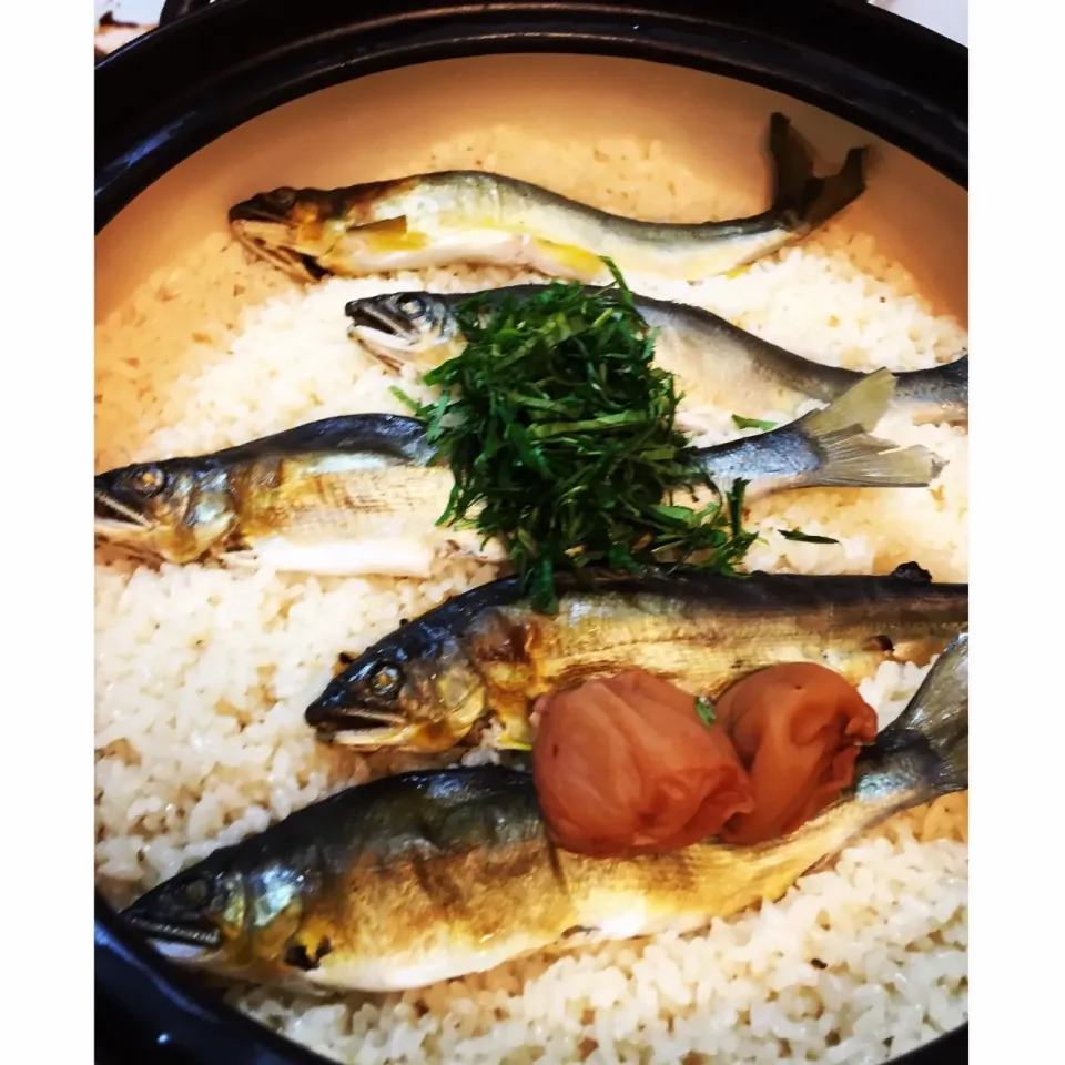 Snapdishの料理写真:鮎ごはん
#おうちごはん #和食 #土鍋ごはん #夏めし|ともこさん