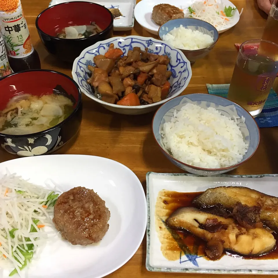 カレイの煮付け、筑前煮、焼くだけハンバーグ*\(^o^)/*|すかラインさん