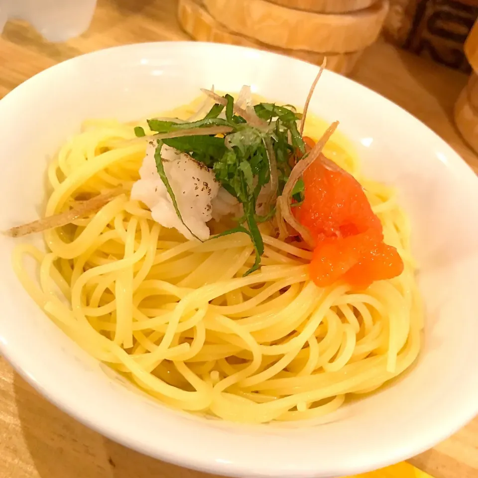 冷製パスタ 鱧と大葉のトマトソルベソース|misa.さん