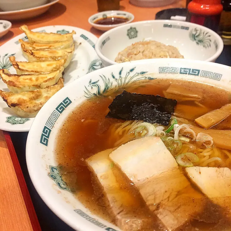 ラ餃チャセット550円 日高屋/東京/新宿|ガク魁‼︎男飯さん