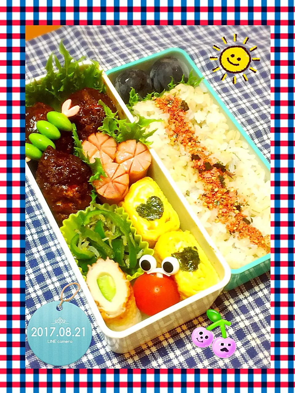 Snapdishの料理写真:高3娘夏期補講弁当|Chiekoさん