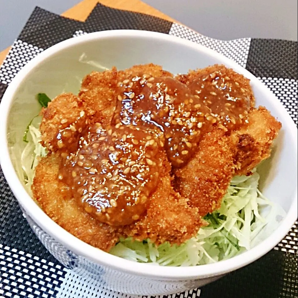 無添加 円熟こうじみそdeさっぱり味噌カツ丼|mi_neneco♪さん