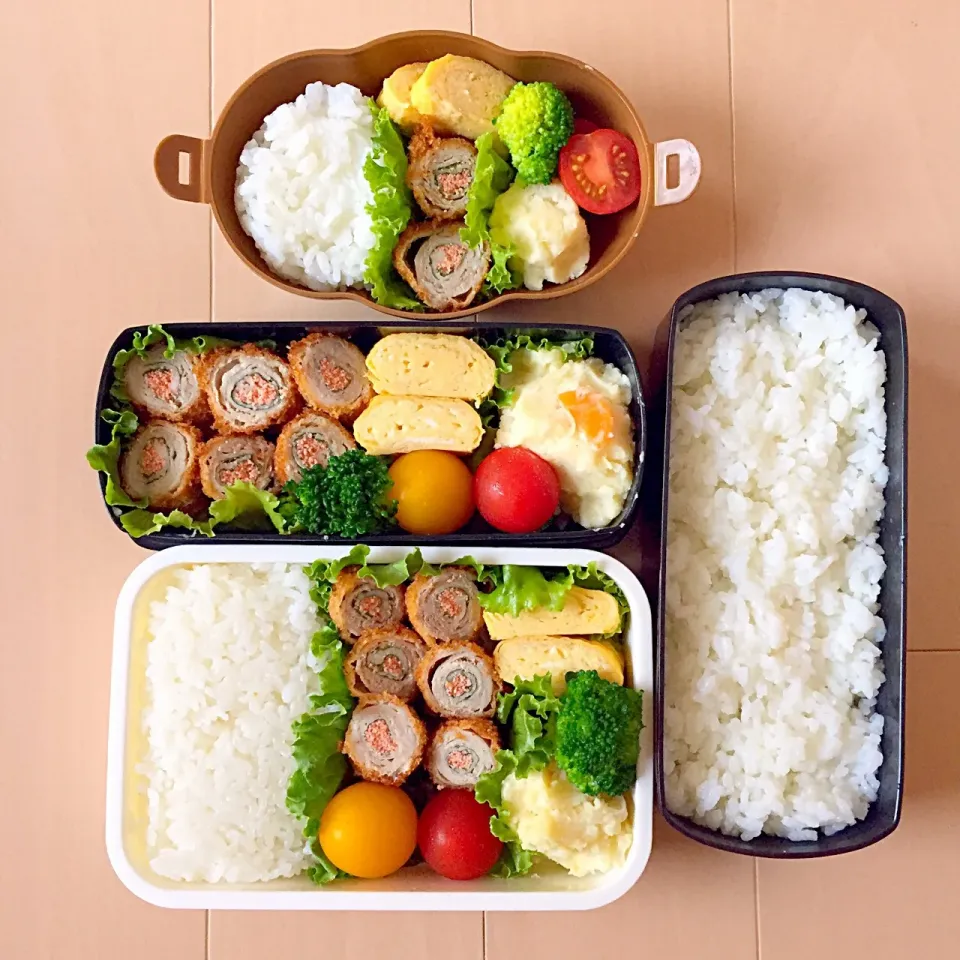 明太しそ巻きカツ弁当🐷🍃#お弁当 #オベンタグラム|ゆかりさん