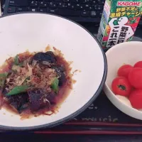 今日の晩御飯 茄子とオクラの揚げ浸し|ピースさん