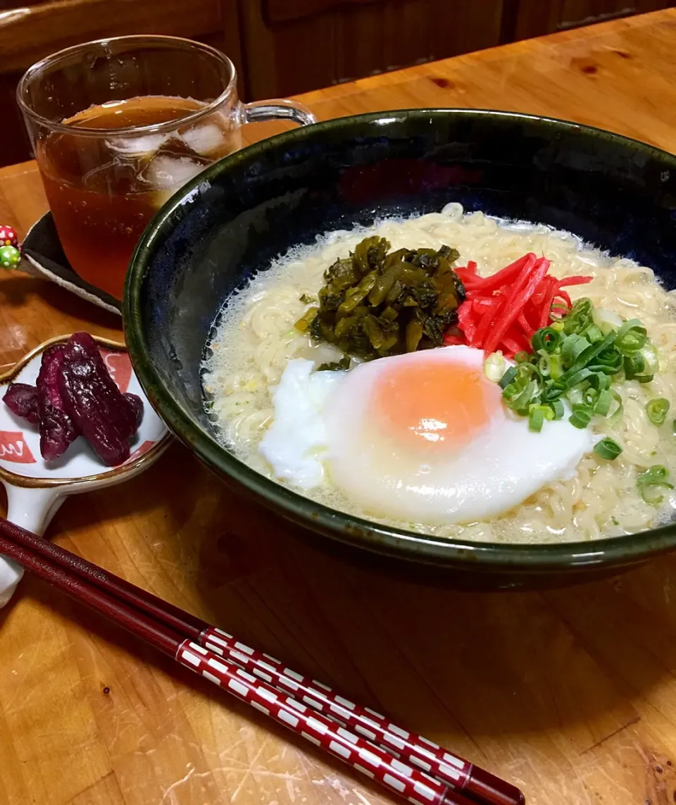 袋麺〜ラーメン🍜博多長浜ラーメンぽく…^ ^|keikoさん