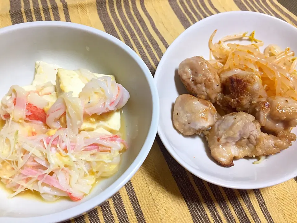 まぐろたつた・hotもやし・豆腐かにかまたま|Yuko Kisoさん