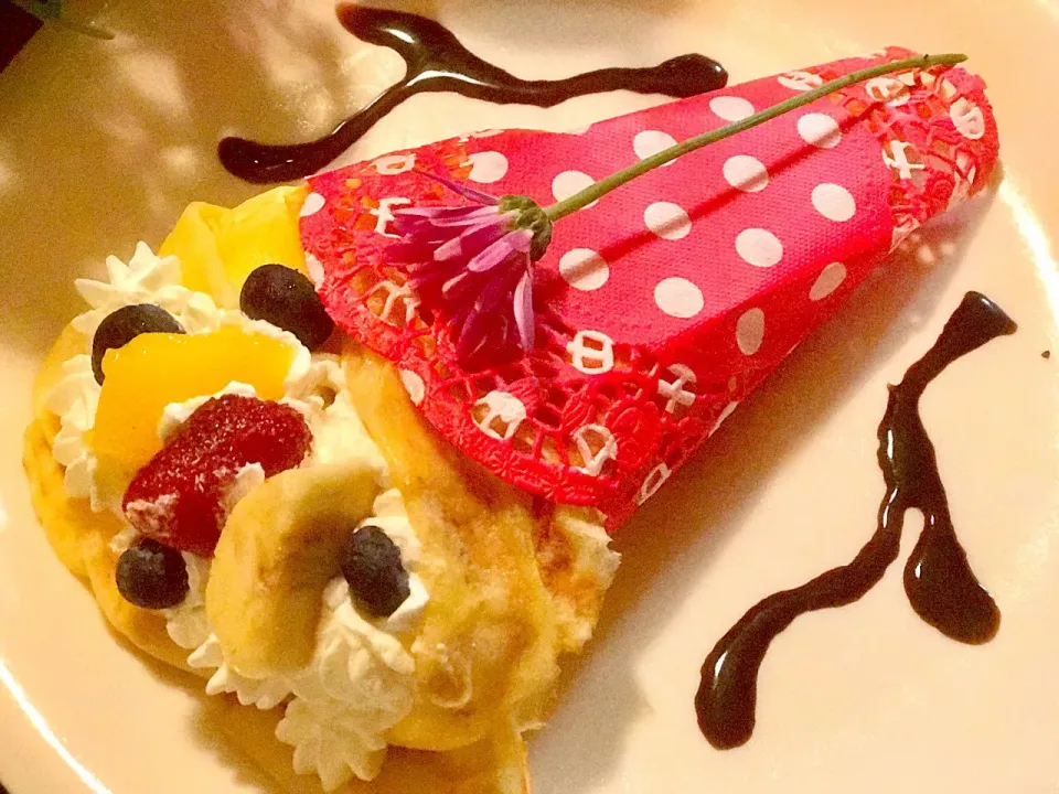 Homemade crape#daughters school assignment 😱❤️|Babyluv Cabrera Ocampoさん