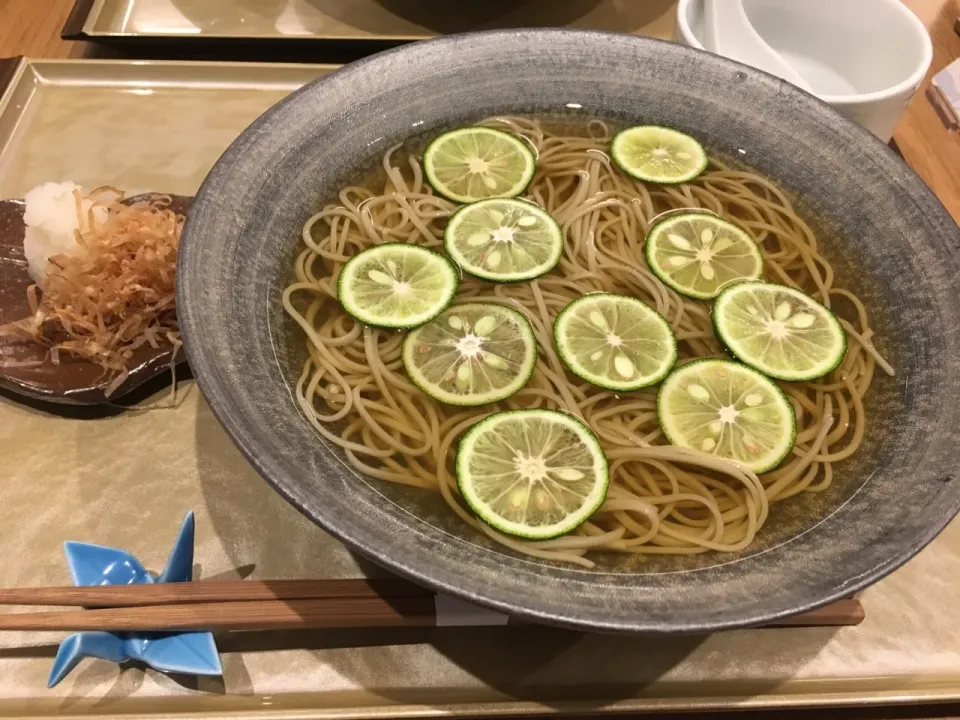 冷やかけすだちおろし蕎麦@小むら2017.8.22|junkoさん