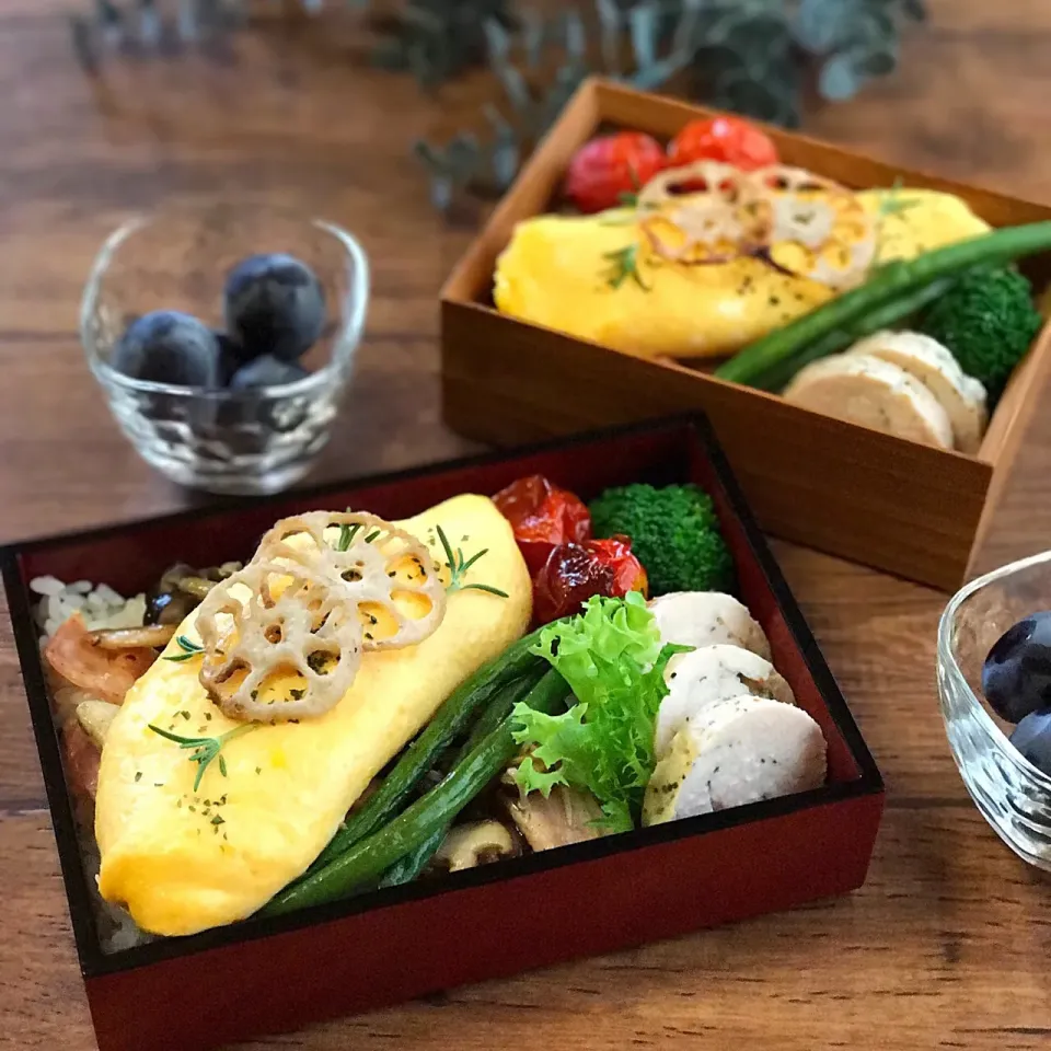 プレーンオムレツと鶏ハムのお弁当|gree_kozuさん