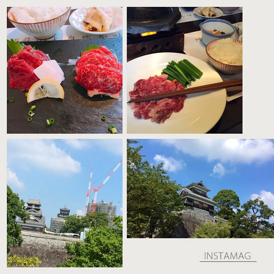 頑張れ熊本❣️馬刺しと馬焼肉🐴食べて応援📣😋|アライさんさん