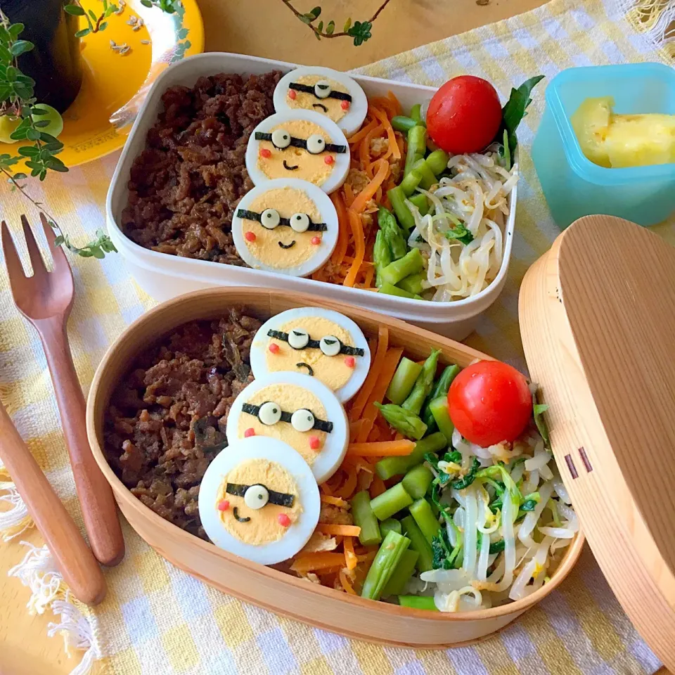 肉味噌そぼろ弁当🍱|てんさん