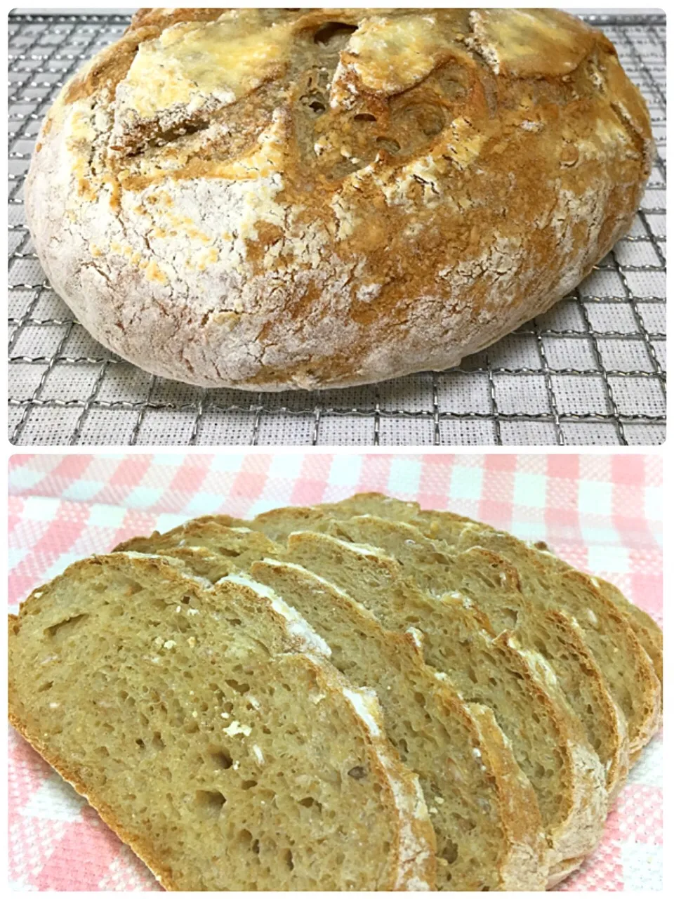 Weizen-Mischbrot w/rye flakes|gonbenさん