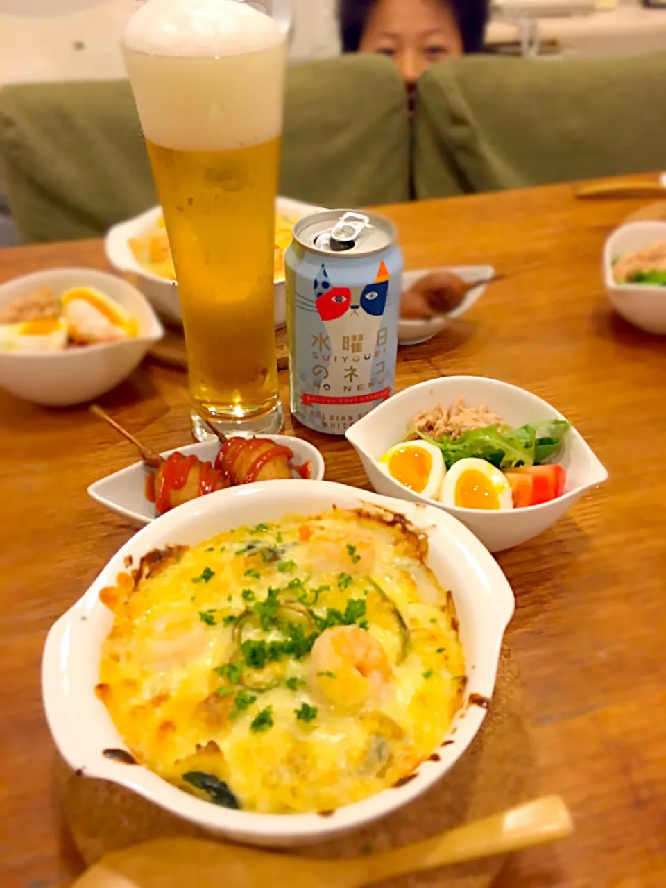 肉じゃが→コロッケ→グラタン！
変身料理からの、変身料理ー🍻|なかじー。さん