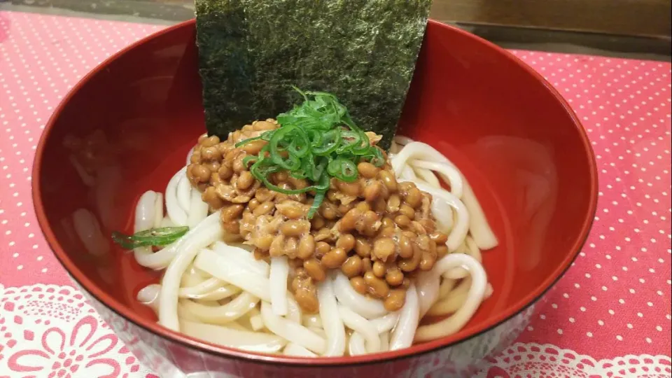 冷やし納豆うどん|kamekameさん