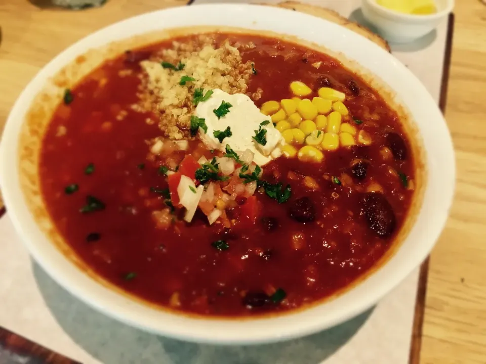 #Vegetarian #mexicansoup #quinoa|Sergio Lacuevaさん