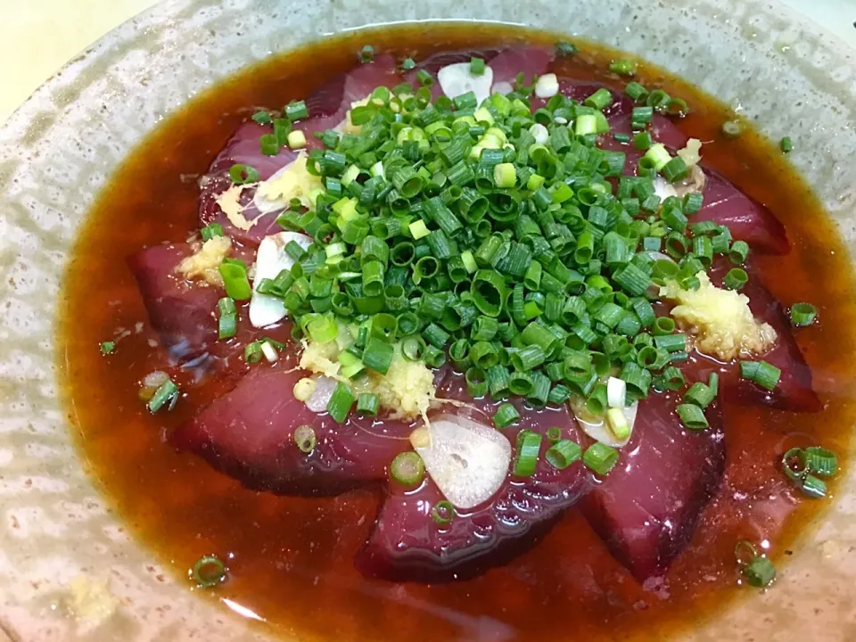 魚持ち込み調理
  カツオタタキ|ちゅら夏さん