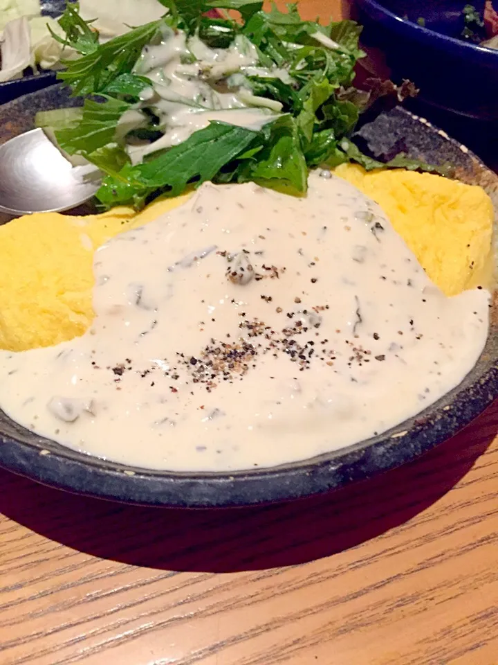 #馬肉味噌のオムレツ|みかんさん