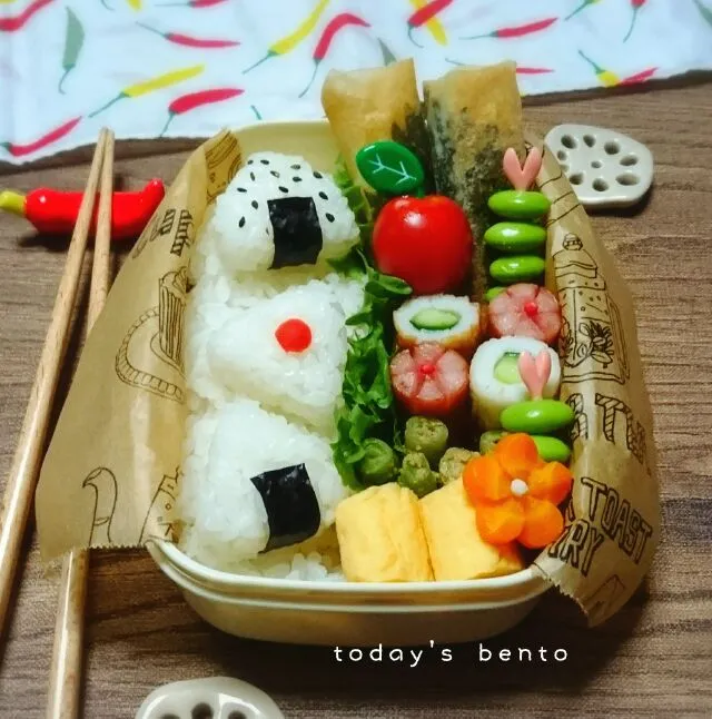 Snapdishの料理写真:ミニおにぎり弁当🍙|erinko0205さん