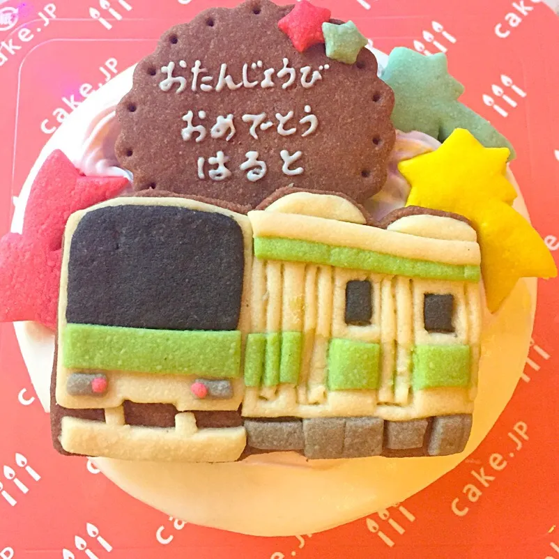 Snapdishの料理写真:山手線🚃ケーキ
#のりもの #電車 #お誕生日ケーキ #デコレーションケーキ #バースデーケーキ #ケーキ #クッキー #国産小麦粉使用|サント*シャペルさん