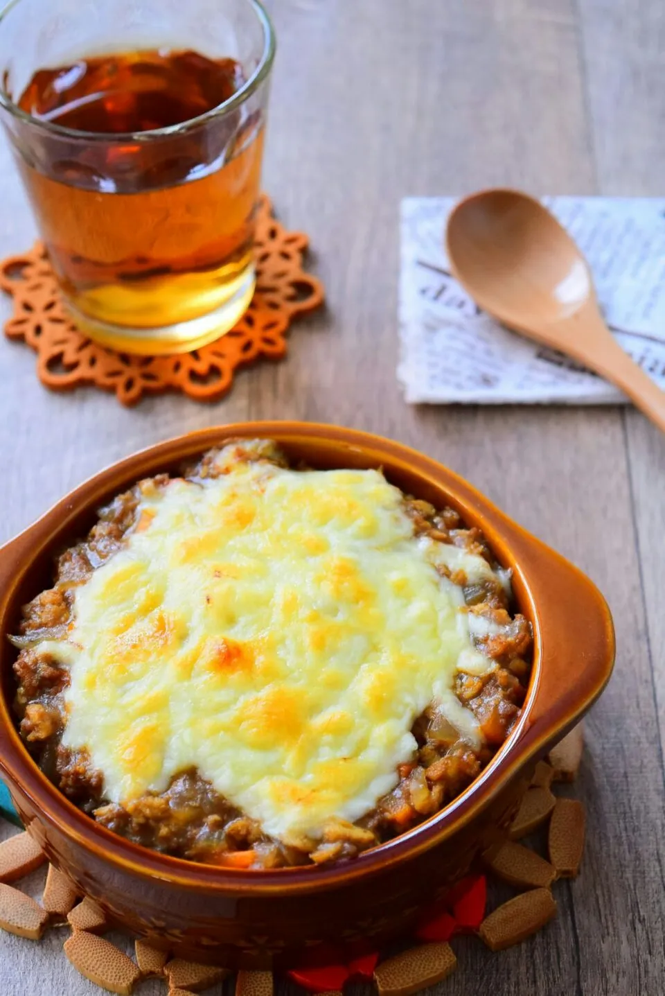 牛ひき肉と冷凍豆腐で作るキーマカレードリアのチーズ焼きのレシピ

 #カレー|アマイモノ・クウ蔵さん