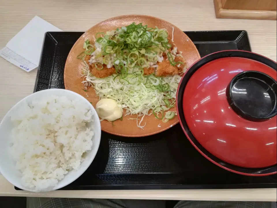 マヨぽんチキンカツ定食 #夕飯|アクちゃんさん