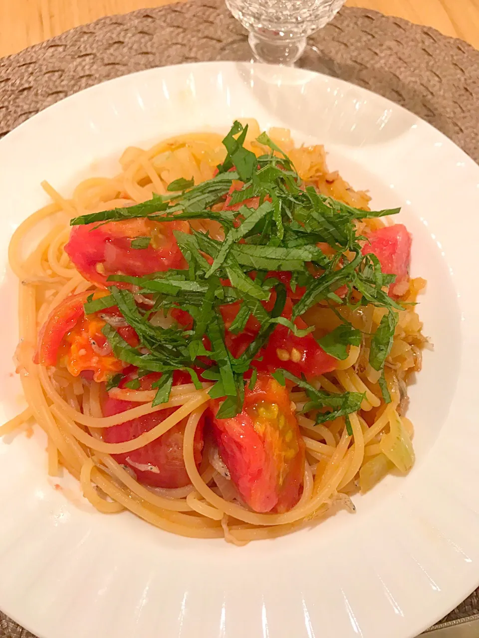 トマトとジャコの和風パスタ🍅|keitanさん